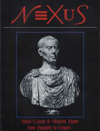 Julius Caesar bust, Museo Capitolino, Rome; NEXUS Julius Caesar and Ancient Rome cover